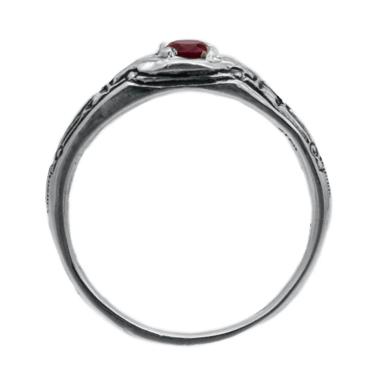 Circuit Board Ring with Gemstone - Image 7