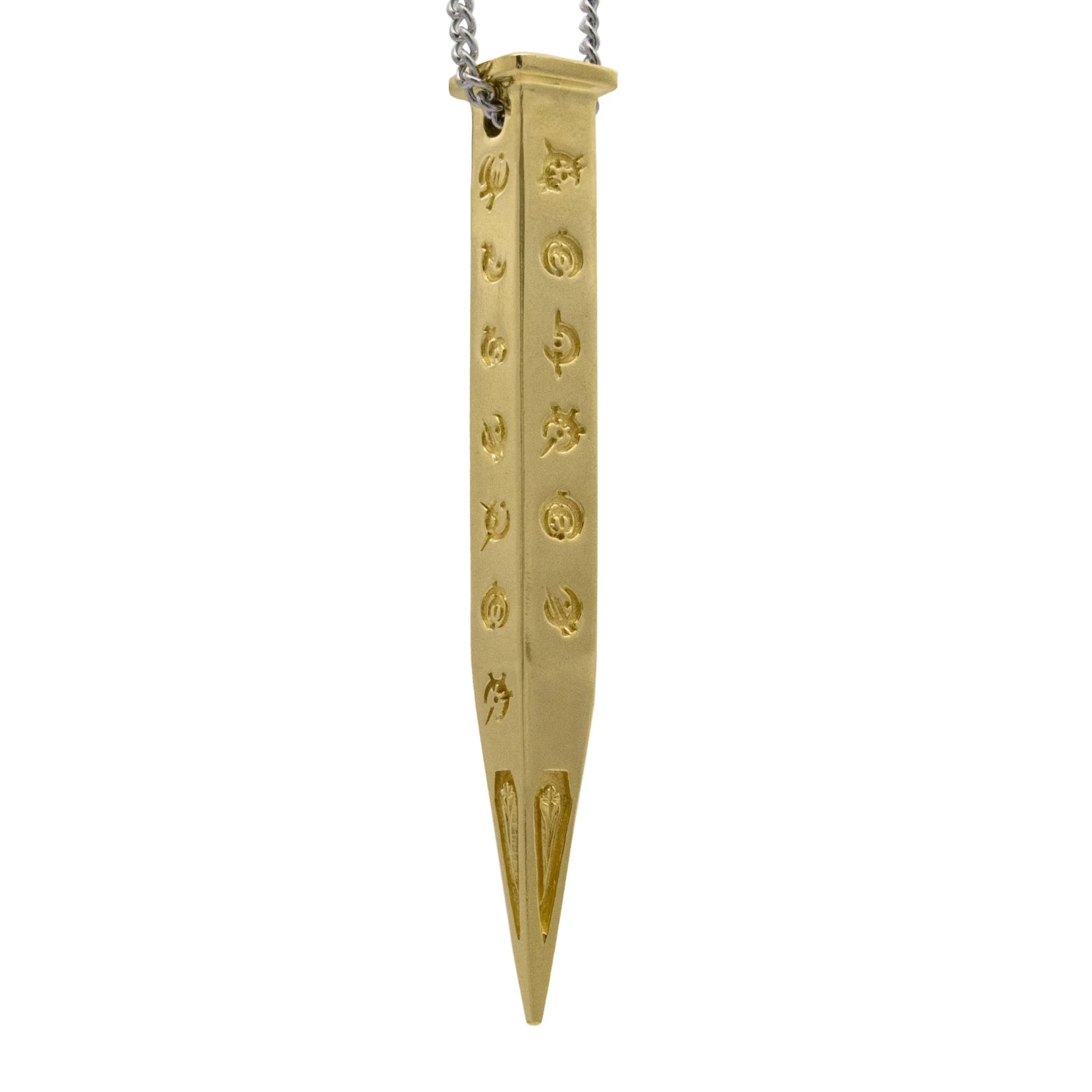 Hemalurgy Spike Necklace - Brass