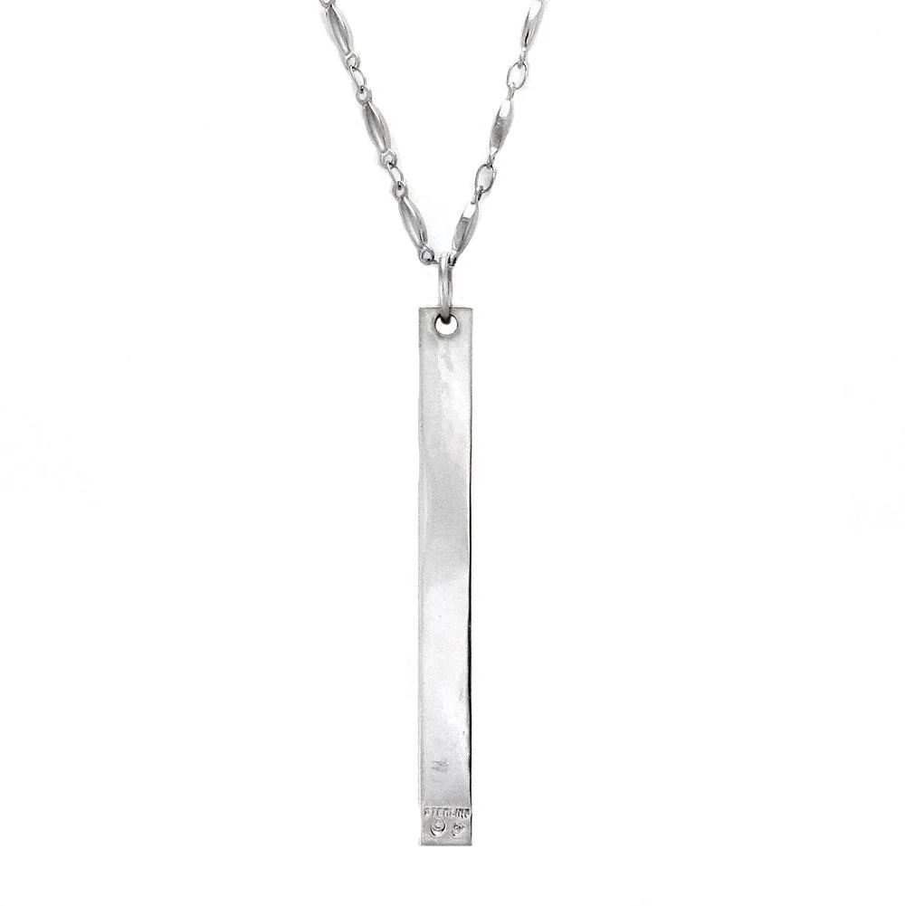 Custom Steel Alphabet Bar Pendant - Image 6