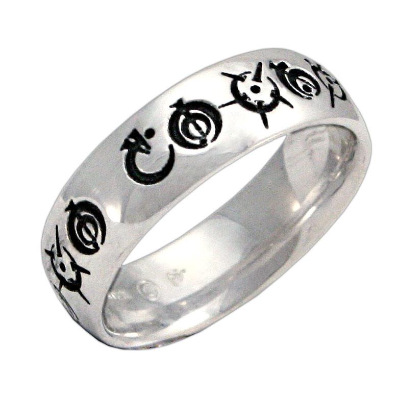 Custom Steel Alphabet Ring
