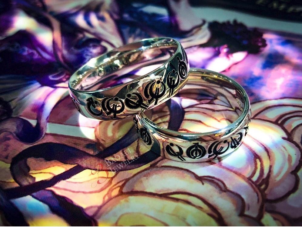 Custom Steel Alphabet Ring - Image 2