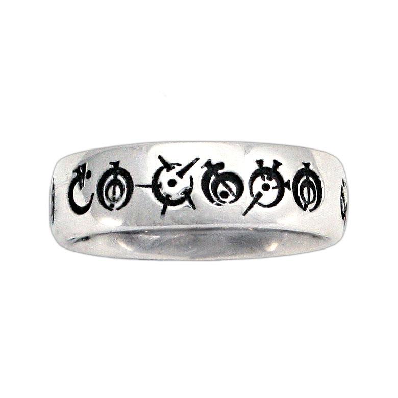 Custom Steel Alphabet Ring - Image 3