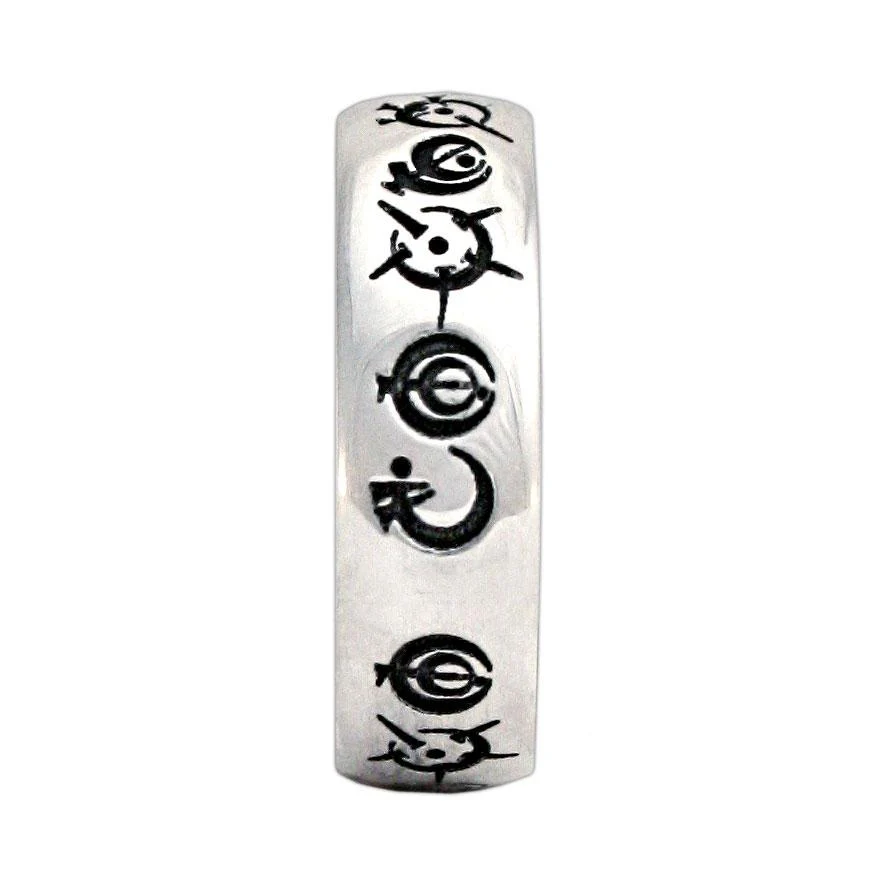 Custom Steel Alphabet Ring - Image 4