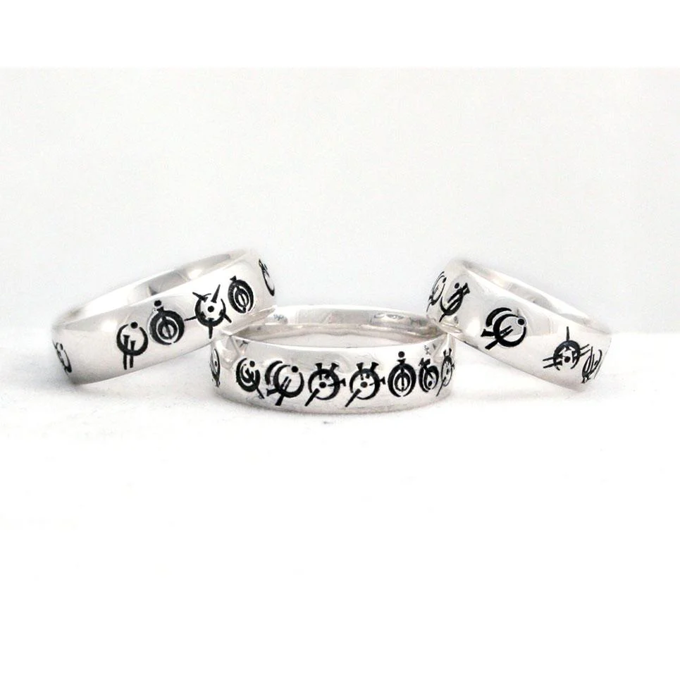 Custom Steel Alphabet Ring - Image 5