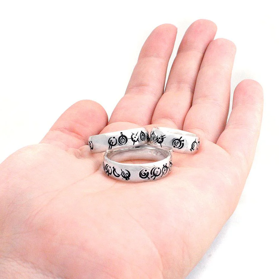 Custom Steel Alphabet Ring - Image 8