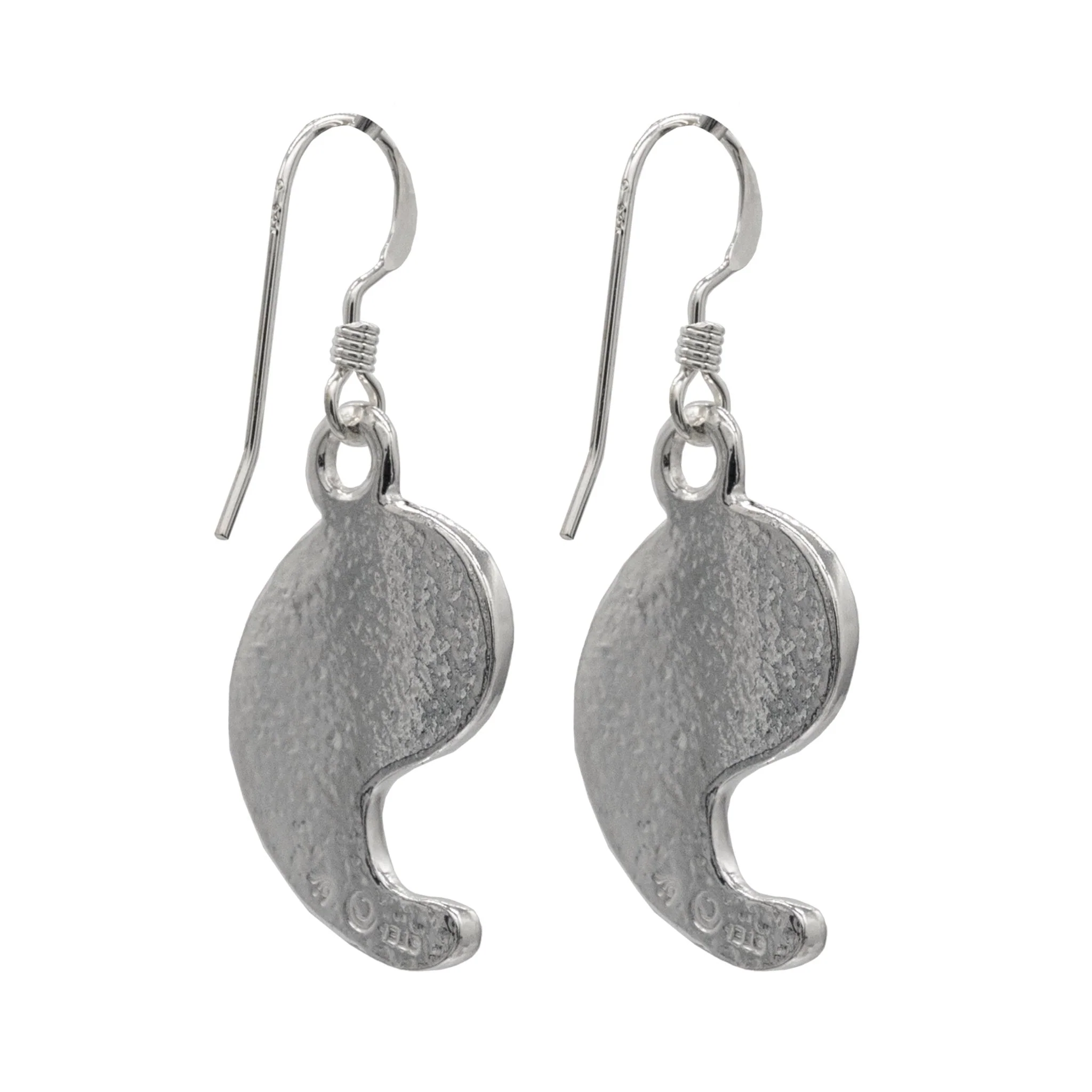 Dragon's Fang Earrings - Enameled Sterling Silver - Image 4
