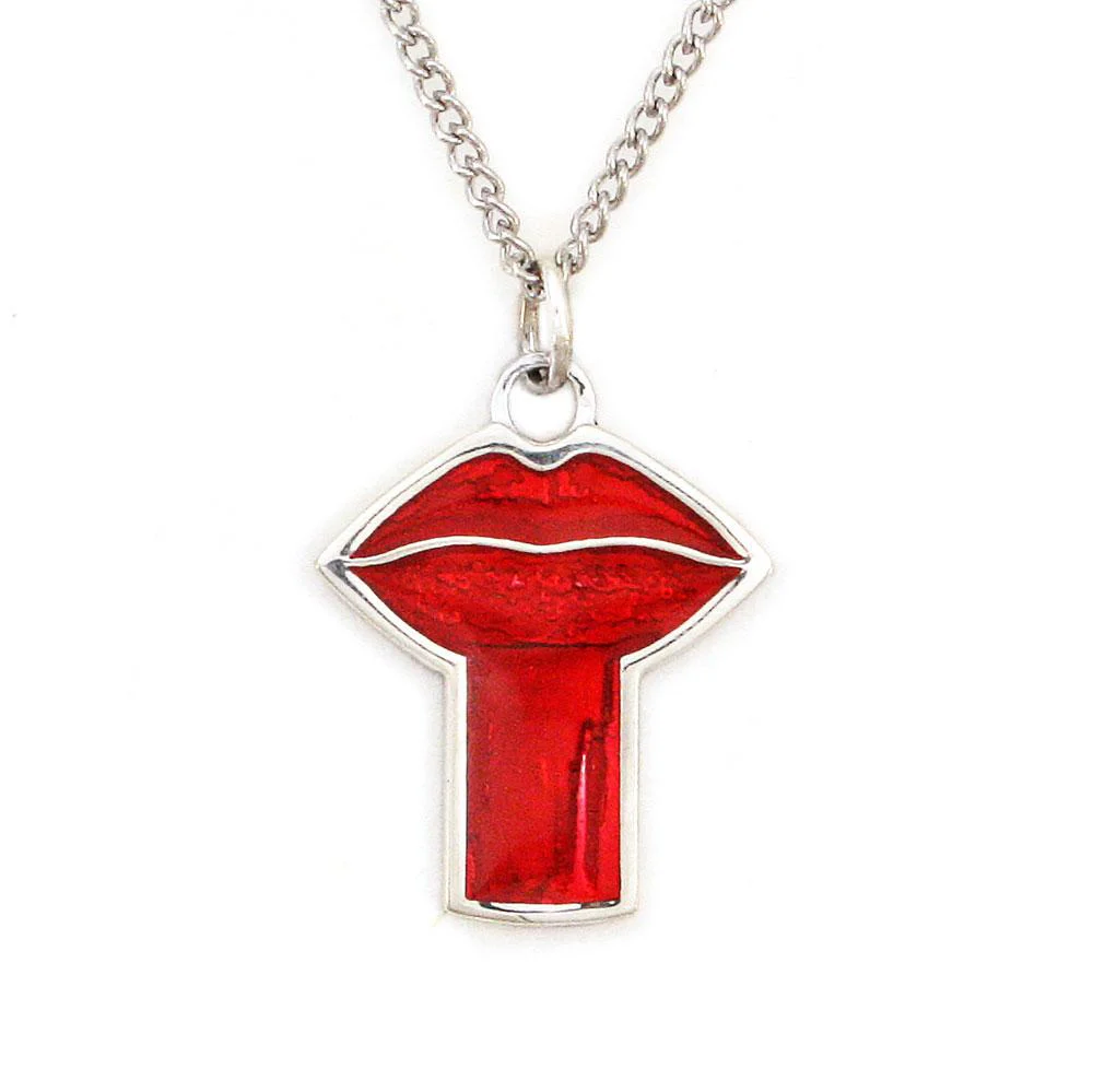 Eleanorian Lips Pendant - Silver