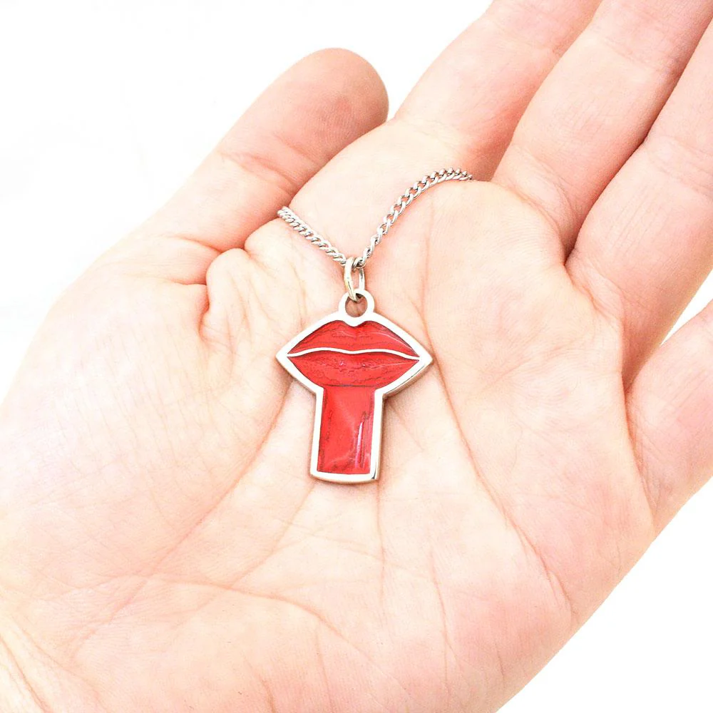 Eleanorian Lips Pendant - Silver - Image 3