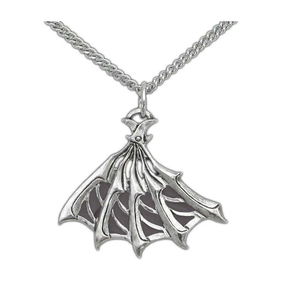 Enameled Silver Bladed Fan Pendant - Image 6