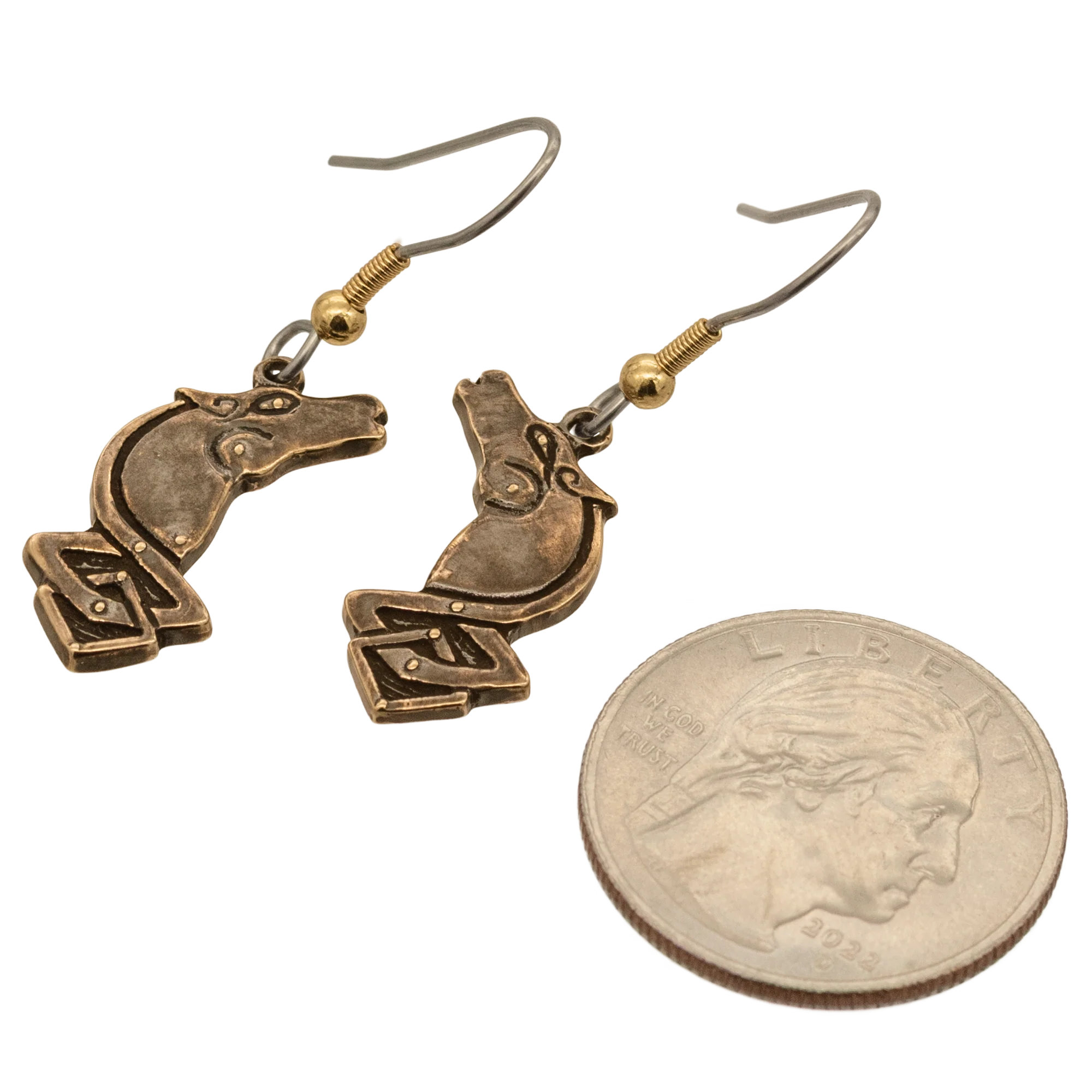 EOWYN™ of ROHAN™ Shieldmaiden Horse Earrings - Image 7
