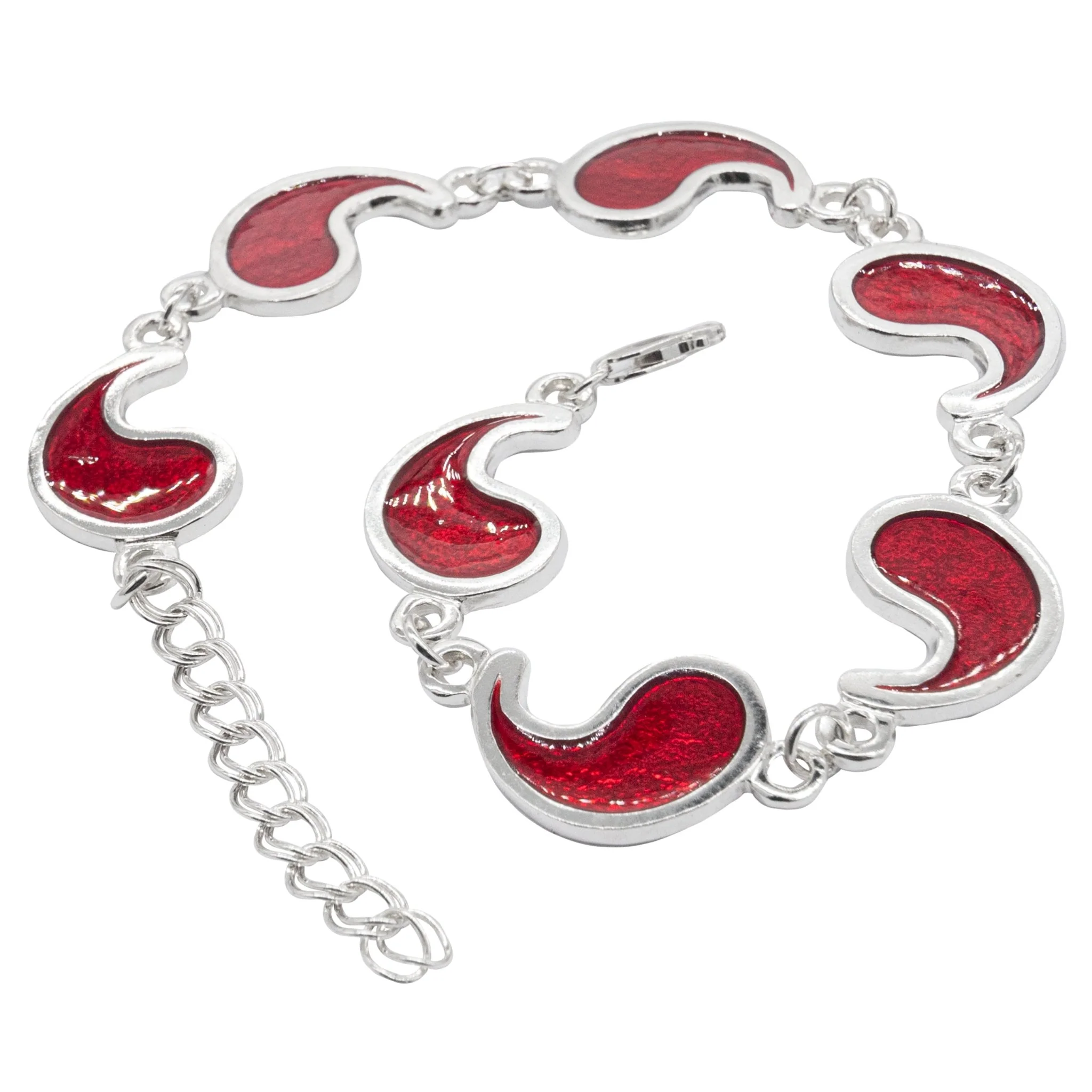 Flame of Tar Valon Ajah Bracelet - Enameled Sterling Silver - Image 15
