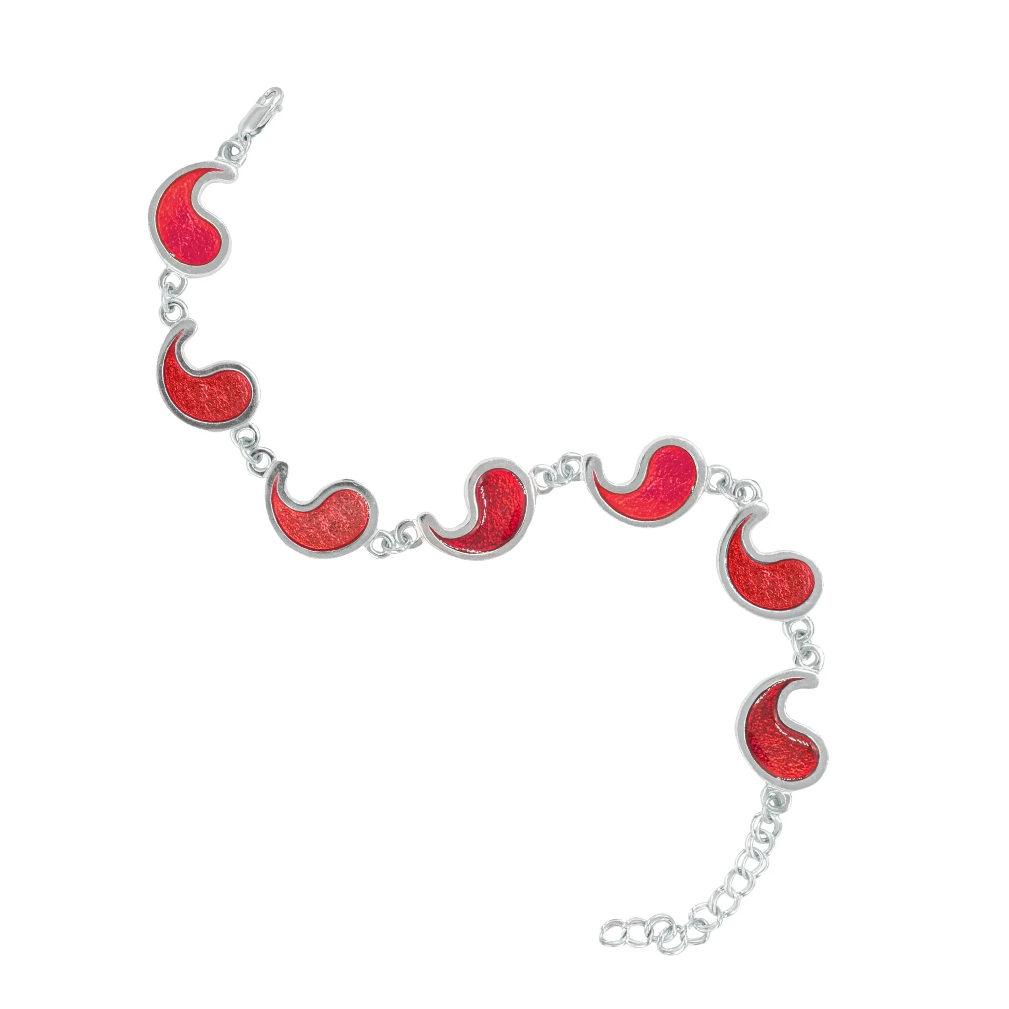 Flame of Tar Valon Ajah Bracelet - Enameled Sterling Silver - Image 16