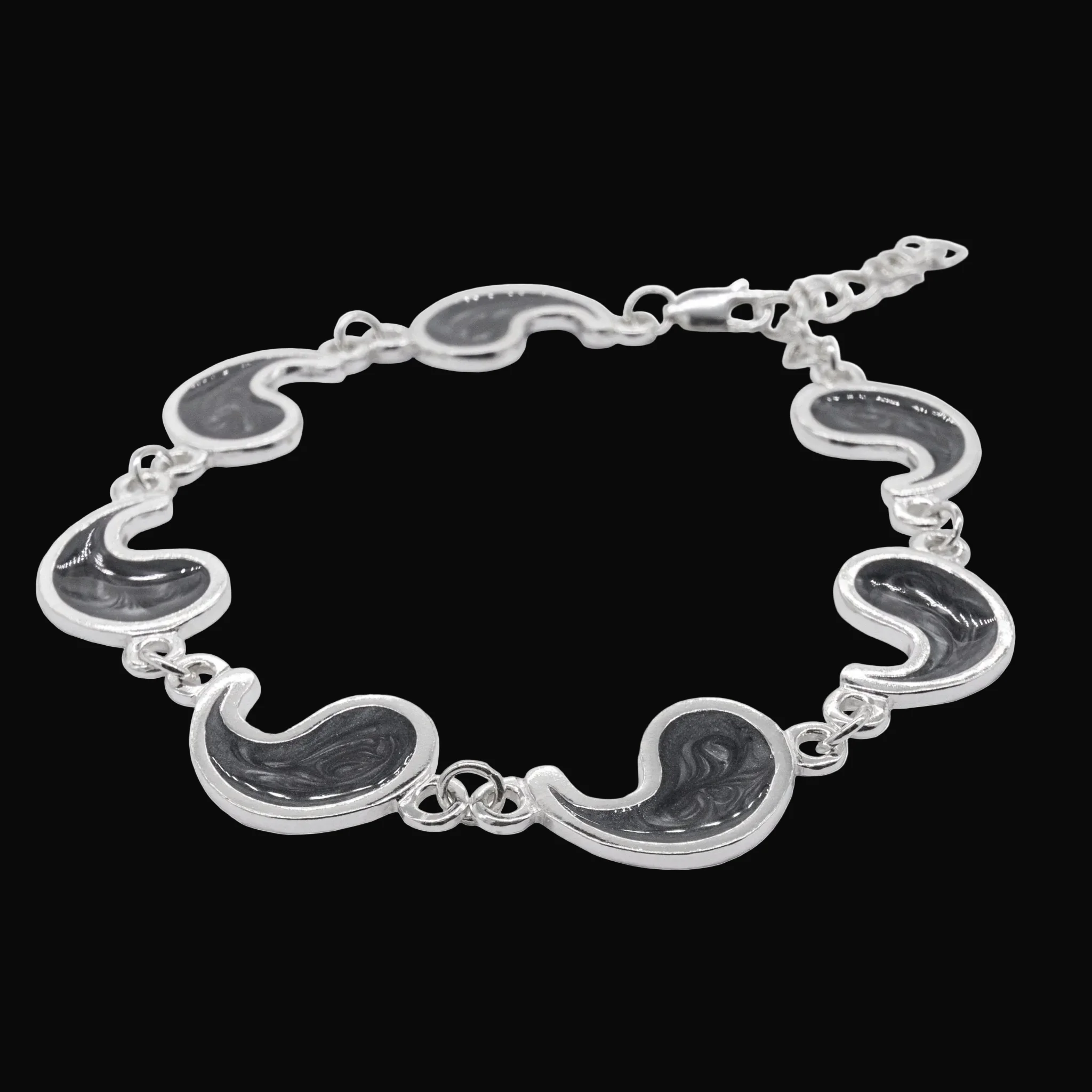 Flame of Tar Valon Ajah Bracelet - Enameled Sterling Silver - Image 21