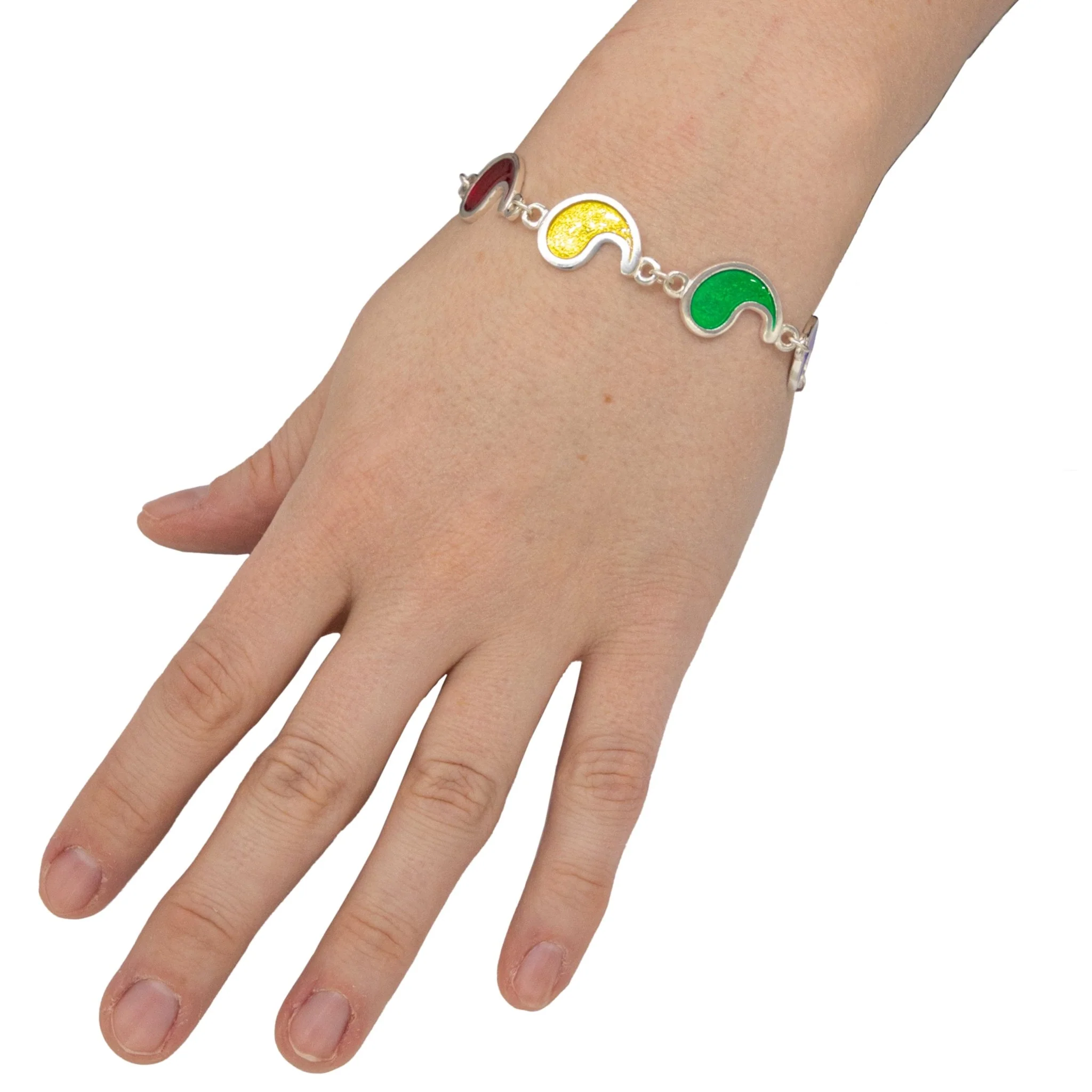 Flame of Tar Valon Ajah Bracelet - Enameled Sterling Silver - Image 29