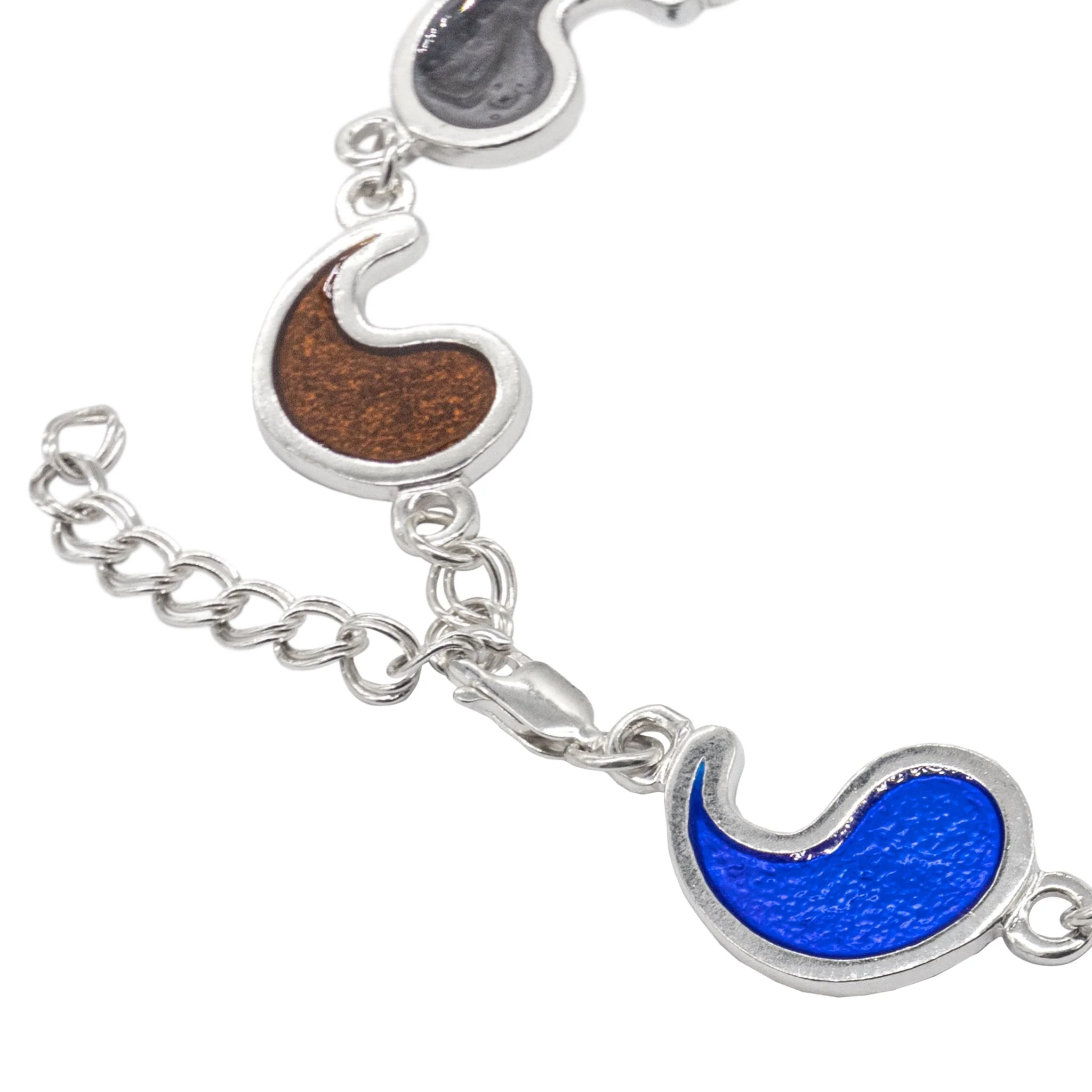 Flame of Tar Valon Ajah Bracelet - Enameled Sterling Silver - Image 3
