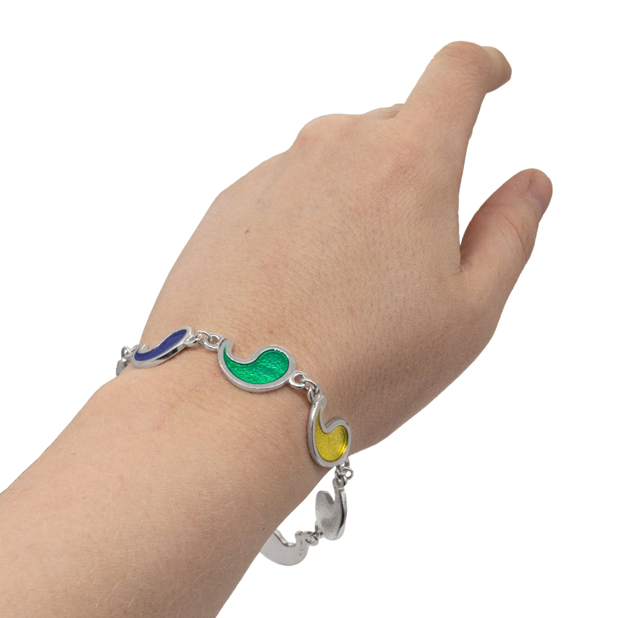 Flame of Tar Valon Ajah Bracelet - Enameled Sterling Silver - Image 30