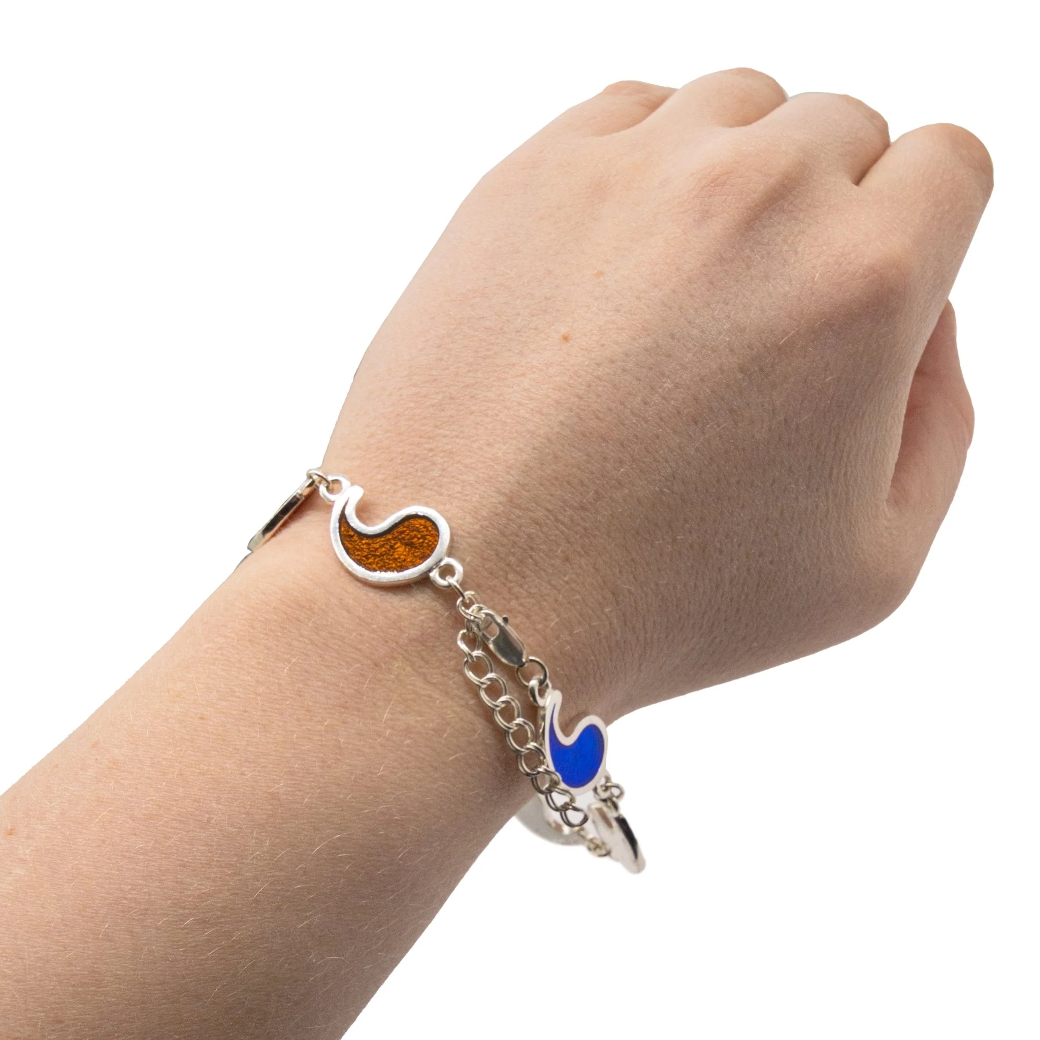 Flame of Tar Valon Ajah Bracelet - Enameled Sterling Silver - Image 32
