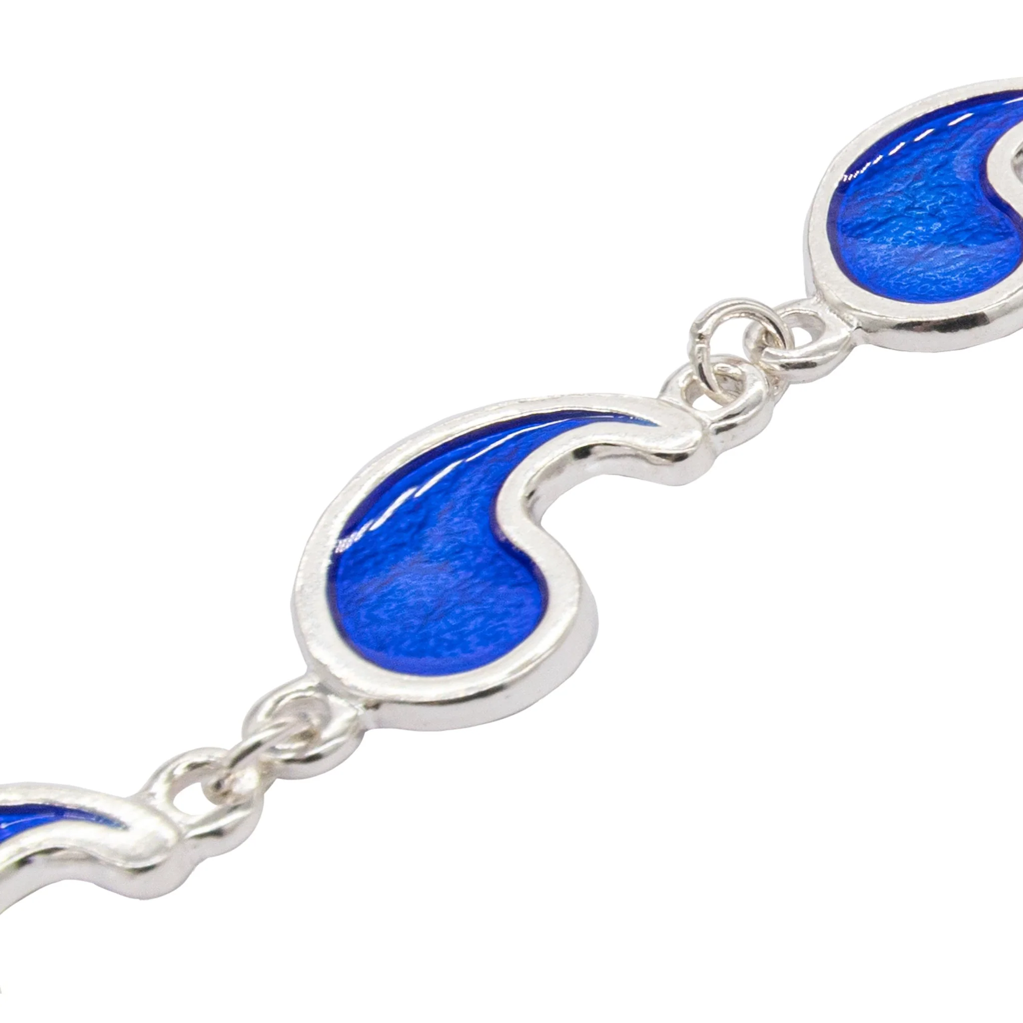 Flame of Tar Valon Ajah Bracelet - Enameled Sterling Silver - Image 5