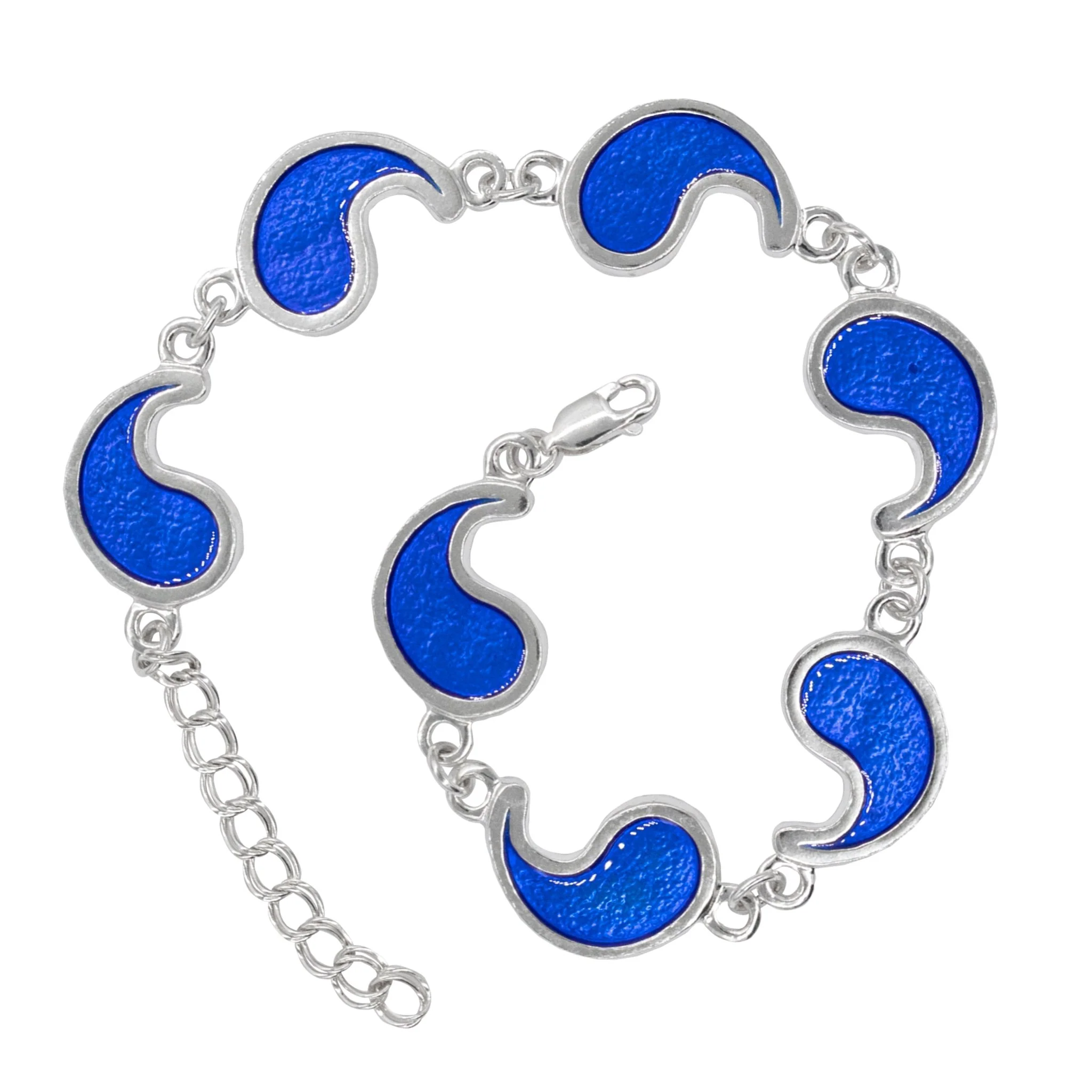 Flame of Tar Valon Ajah Bracelet - Enameled Sterling Silver - Image 7