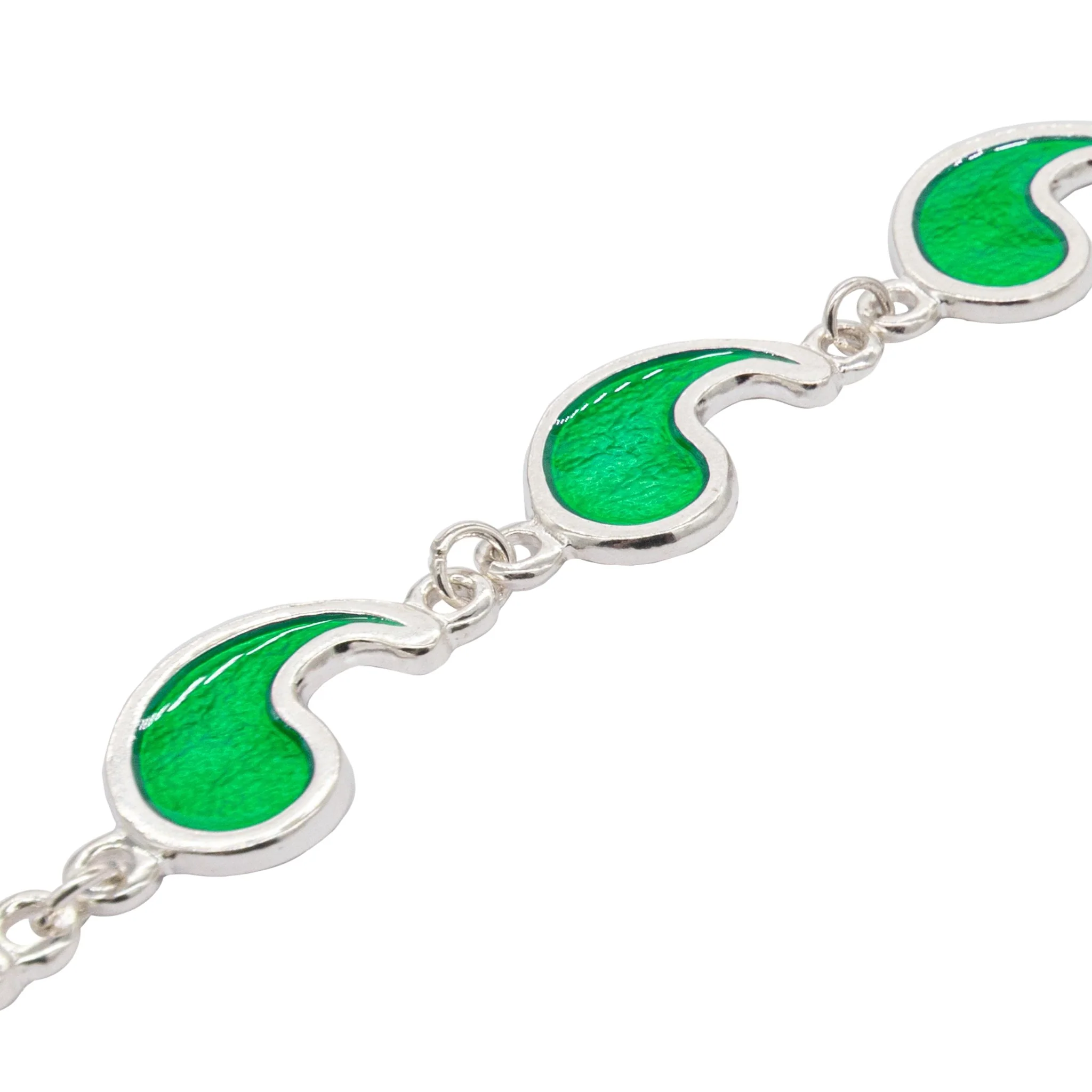 Flame of Tar Valon Ajah Bracelet - Enameled Sterling Silver - Image 8