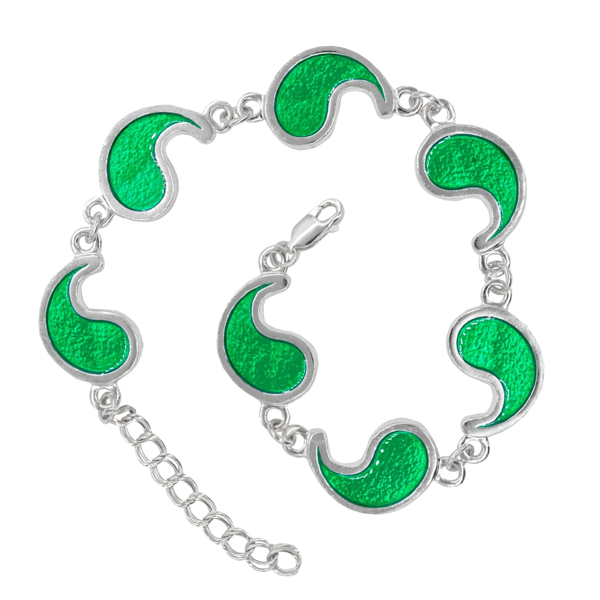 Flame of Tar Valon Ajah Bracelet - Enameled Sterling Silver - Image 9