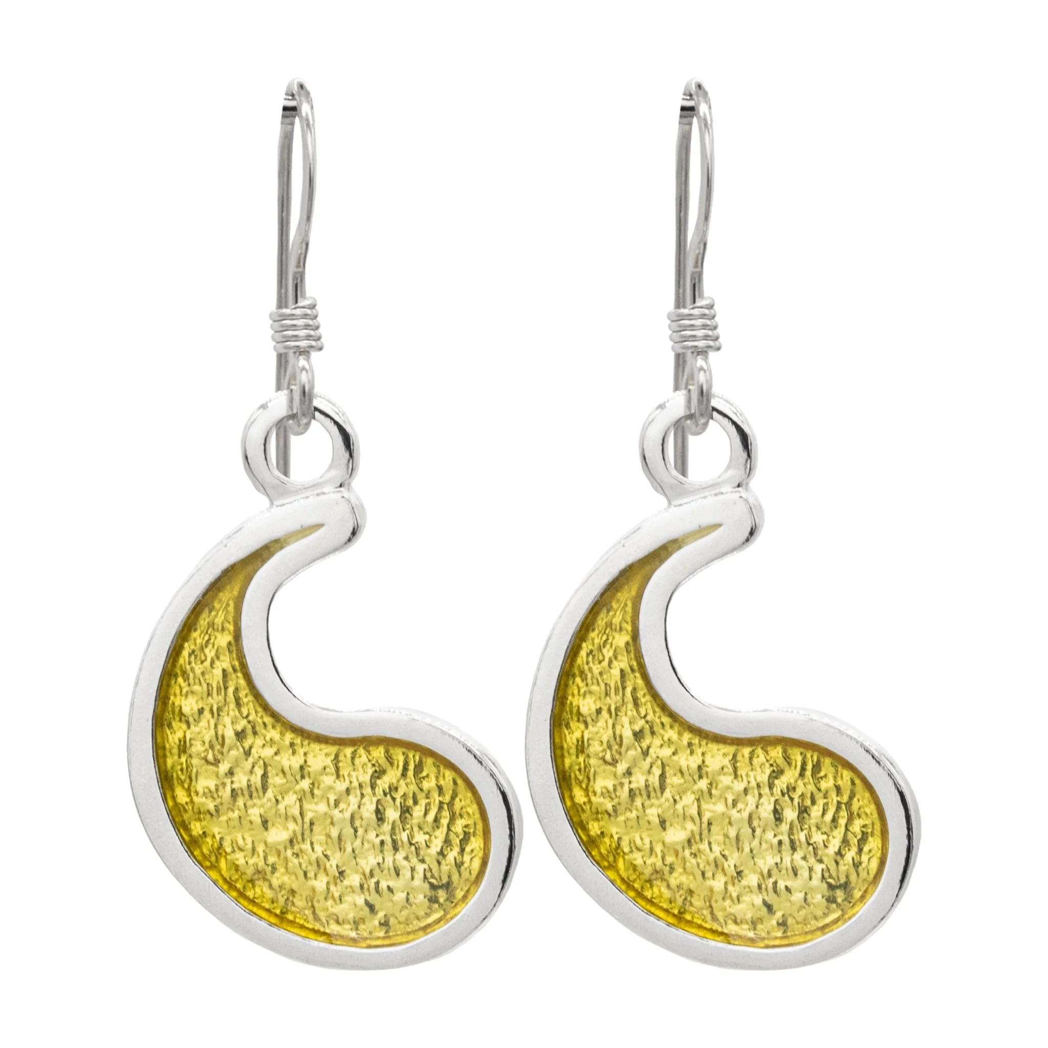 Flame of Tar Valon Ajah Earrings - Enameled Sterling Silver - Image 3