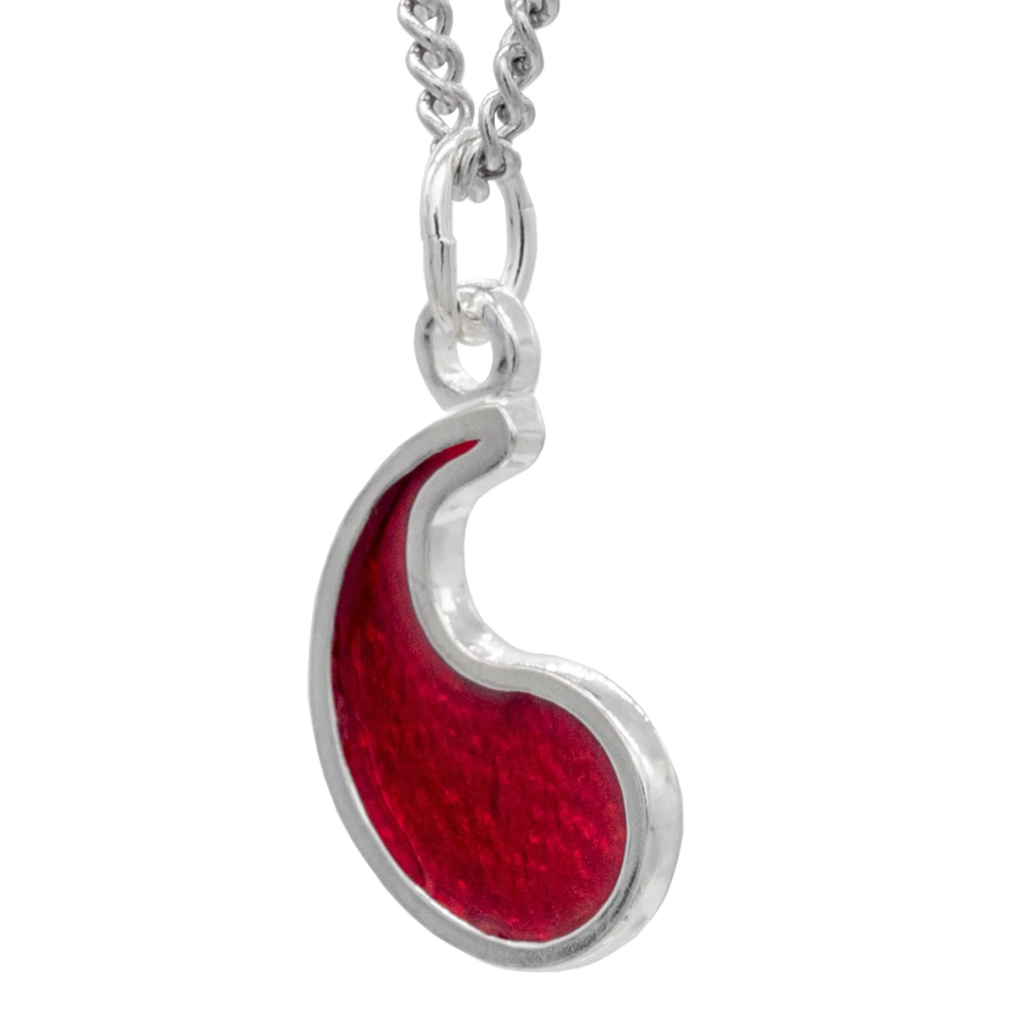 Flame of Tar Valon Ajah Necklace - Enameled Sterling Silver - Image 10