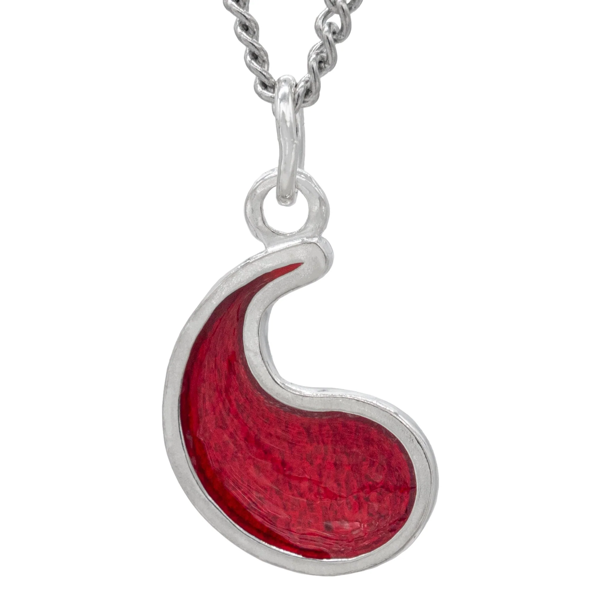 Flame of Tar Valon Ajah Necklace - Enameled Sterling Silver - Image 9