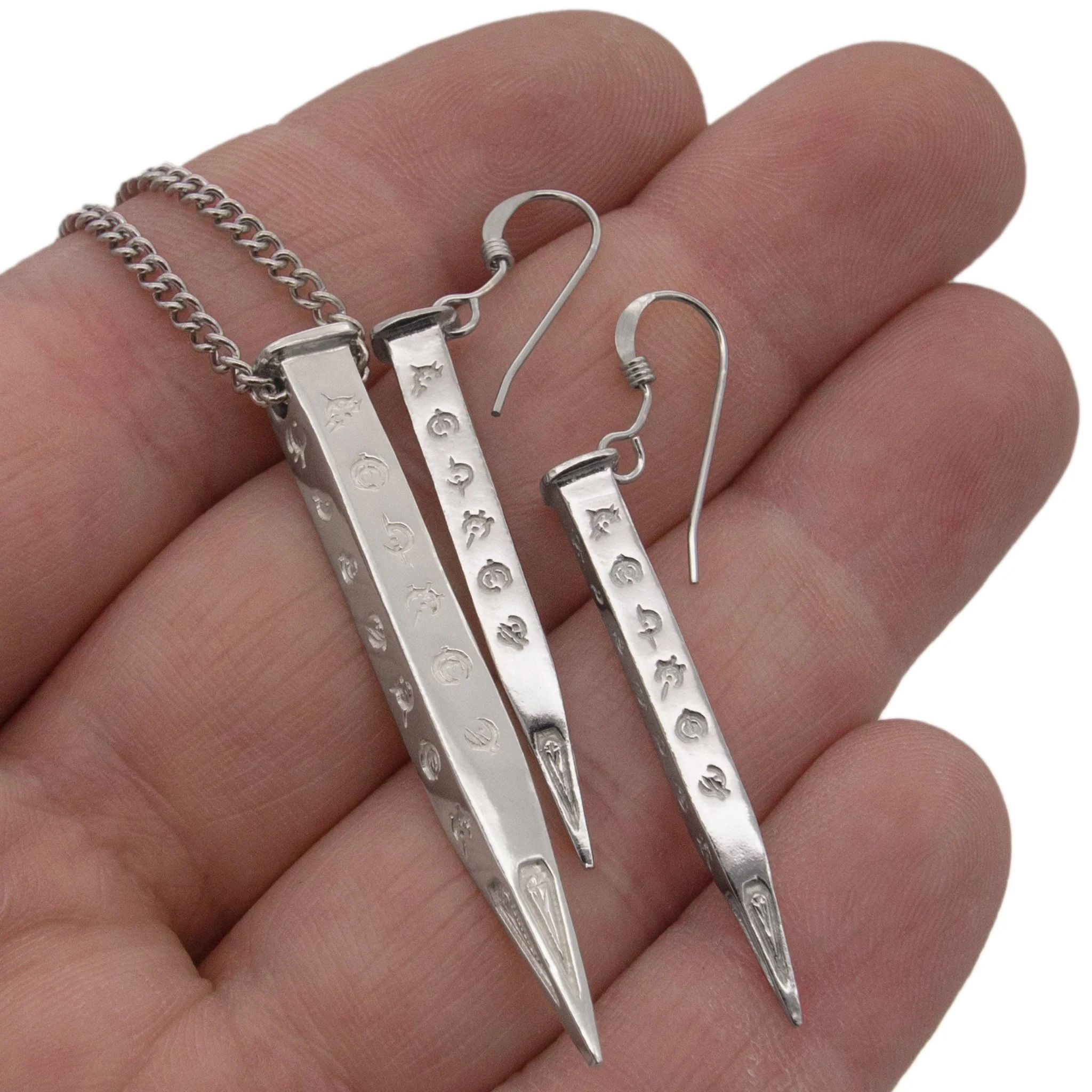 Hemalurgy Spike Earrings - Silver - Image 16