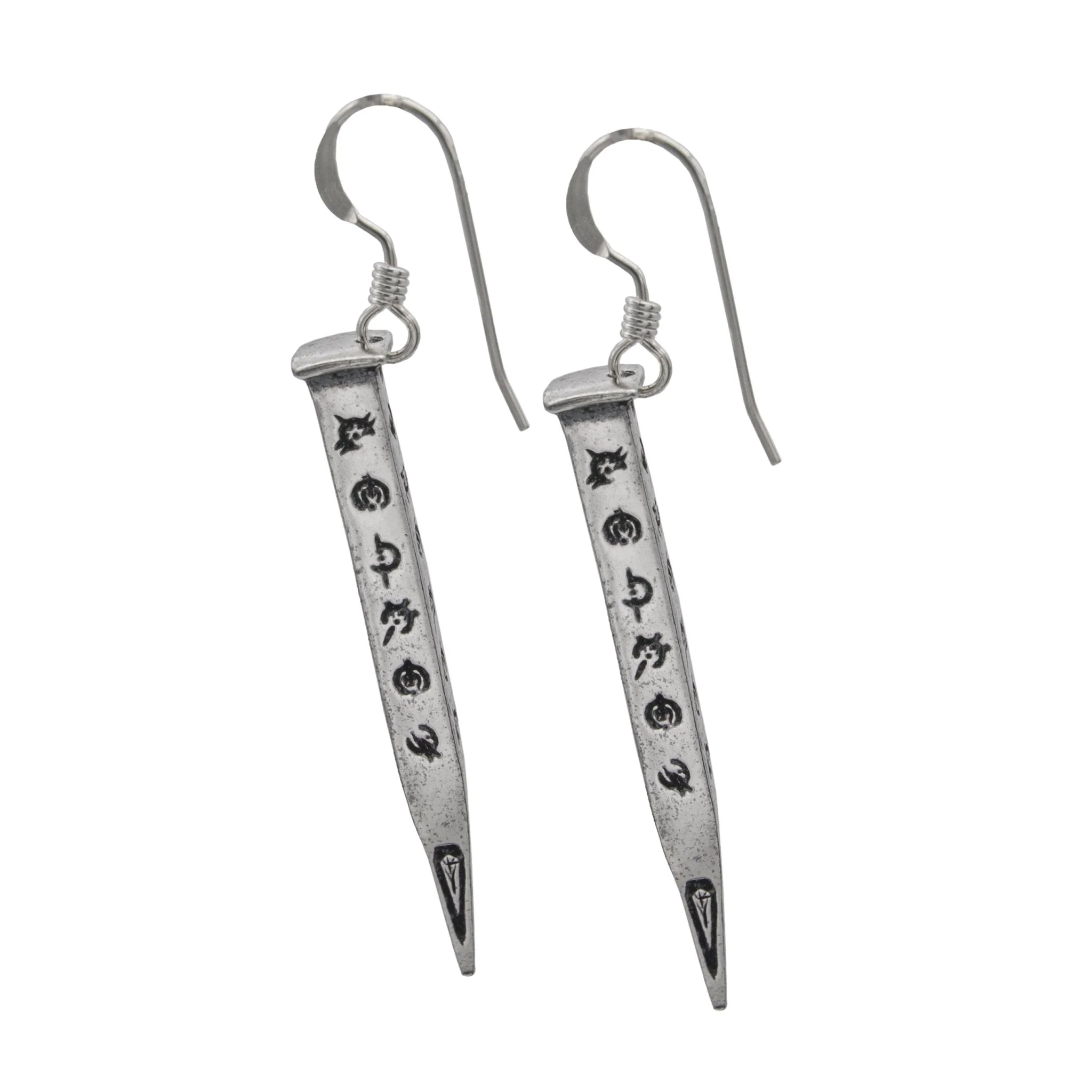Hemalurgy Spike Earrings - Silver - Image 3