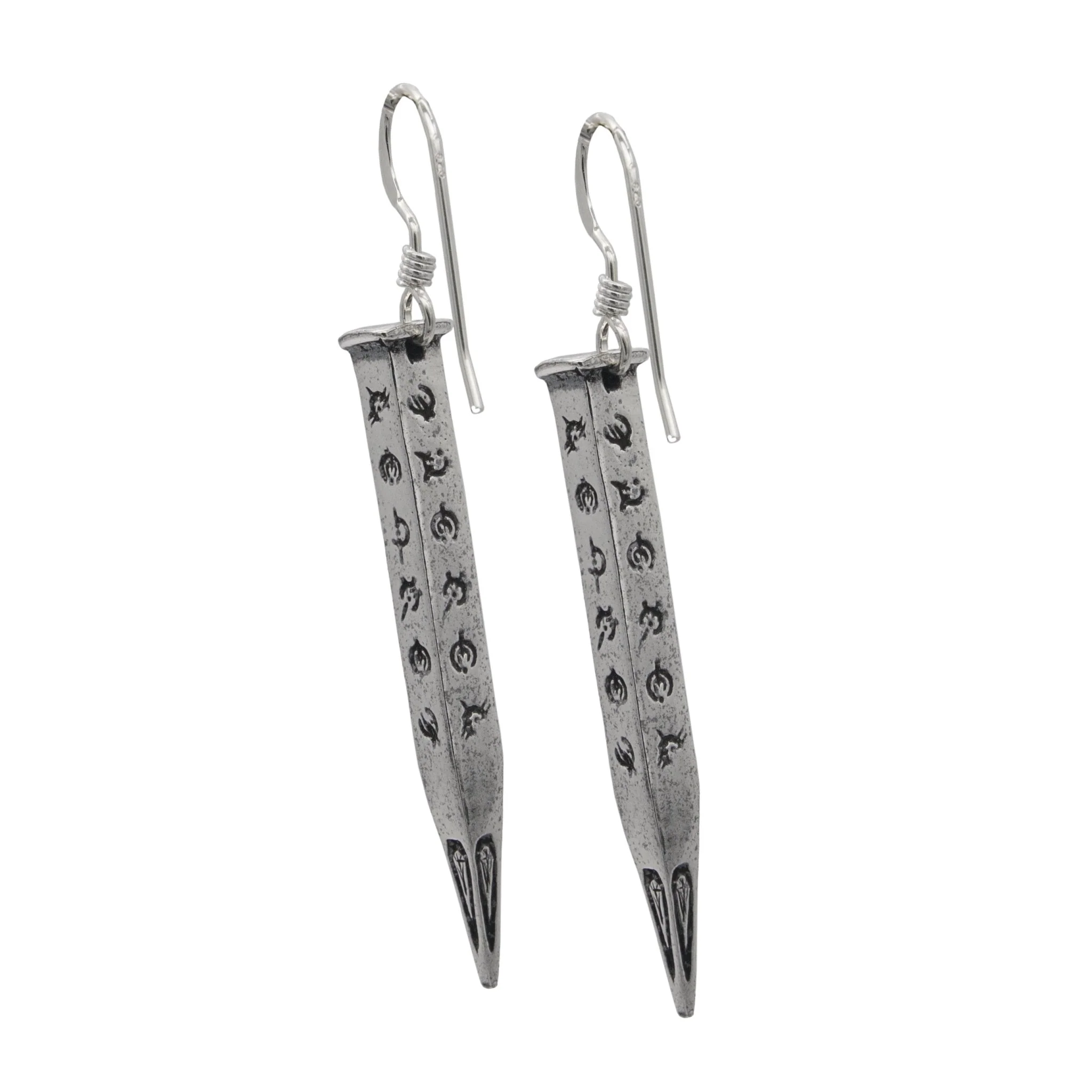 Hemalurgy Spike Earrings - Silver - Image 4