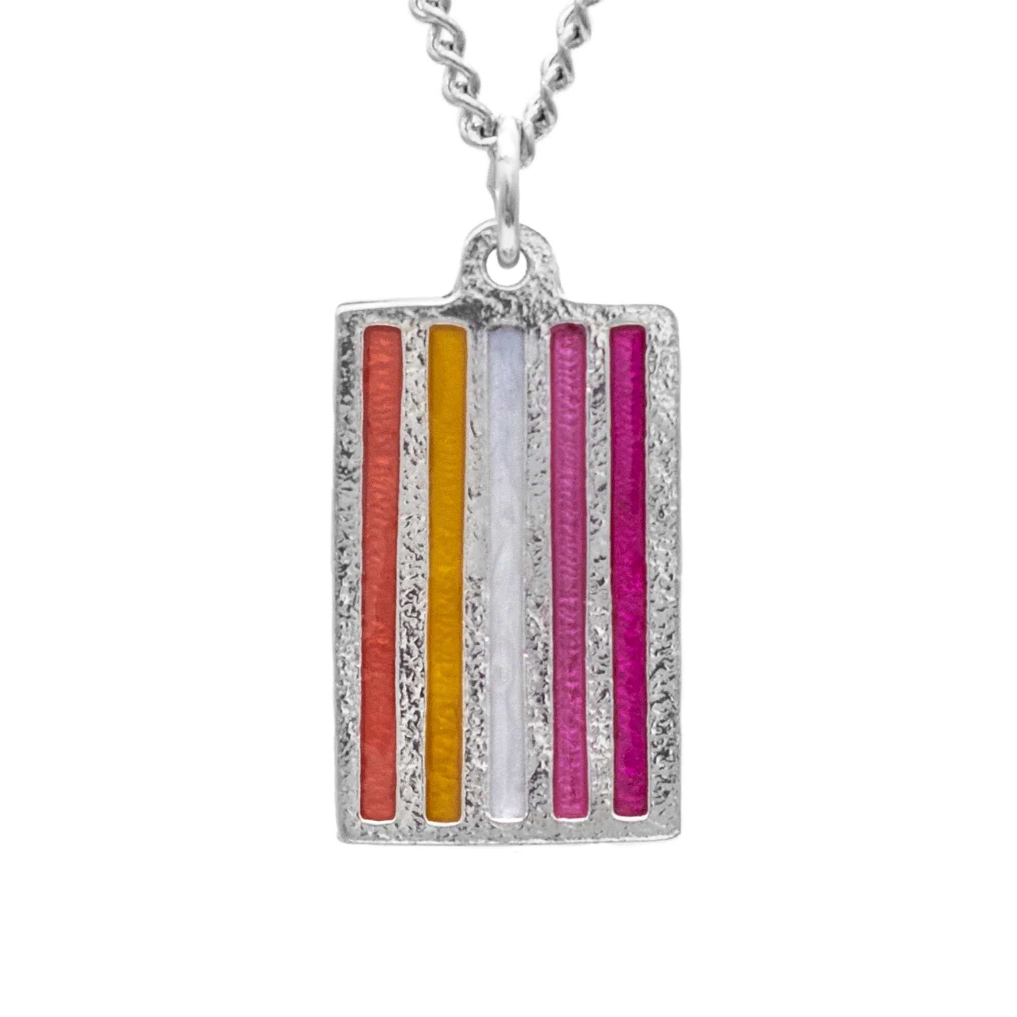 Lesbian PRIDE Flag Necklace