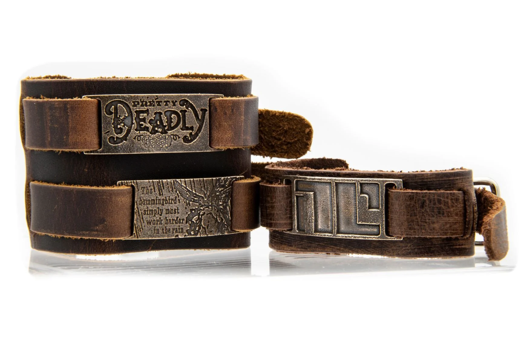 Non-Compliant Leather Cuff Bracelet - Image 4