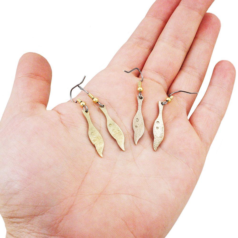 Powisienne Symbol Earrings - Bronze - Image 3