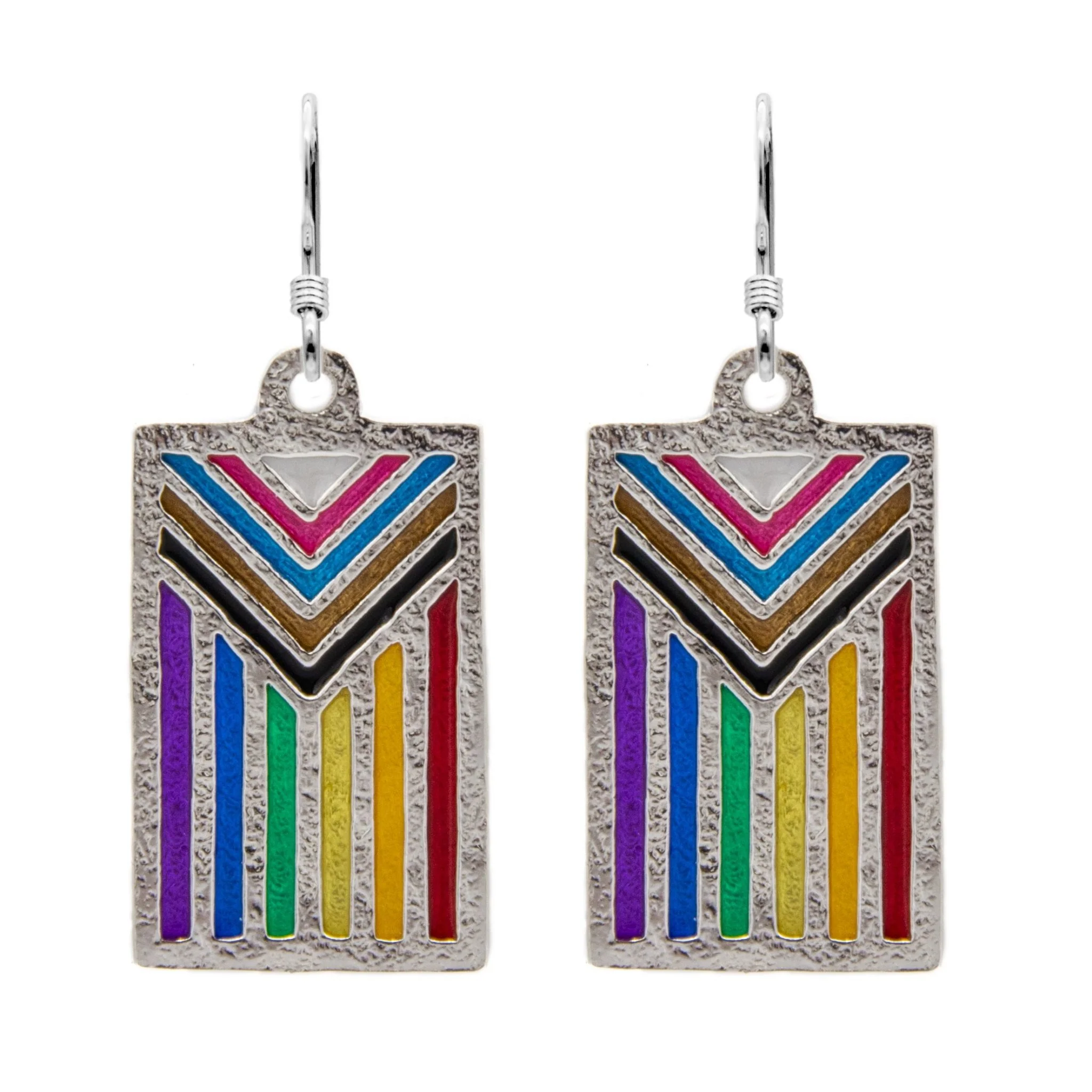 Progress PRIDE Flag Earrings