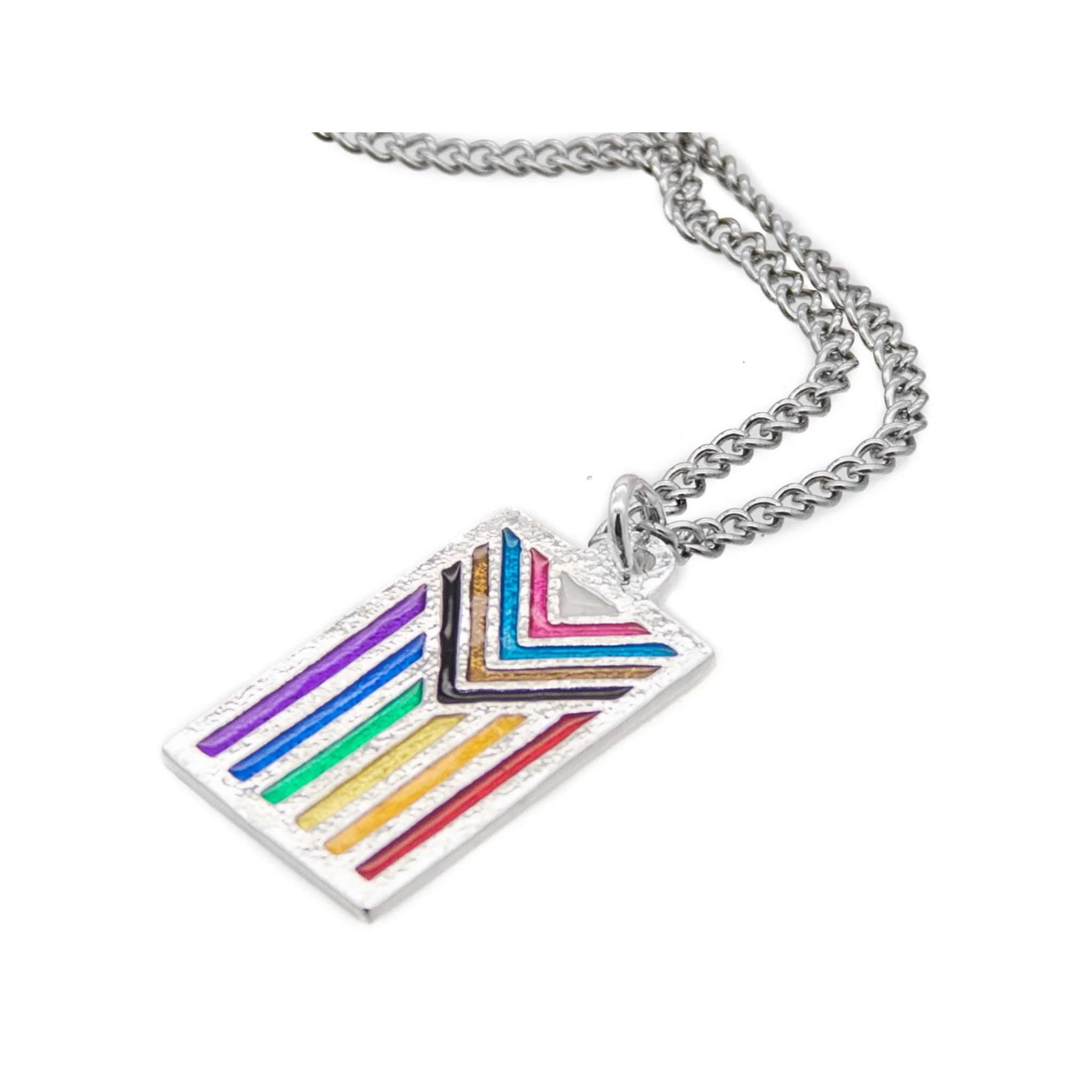 Progress PRIDE Flag Necklace - Image 3