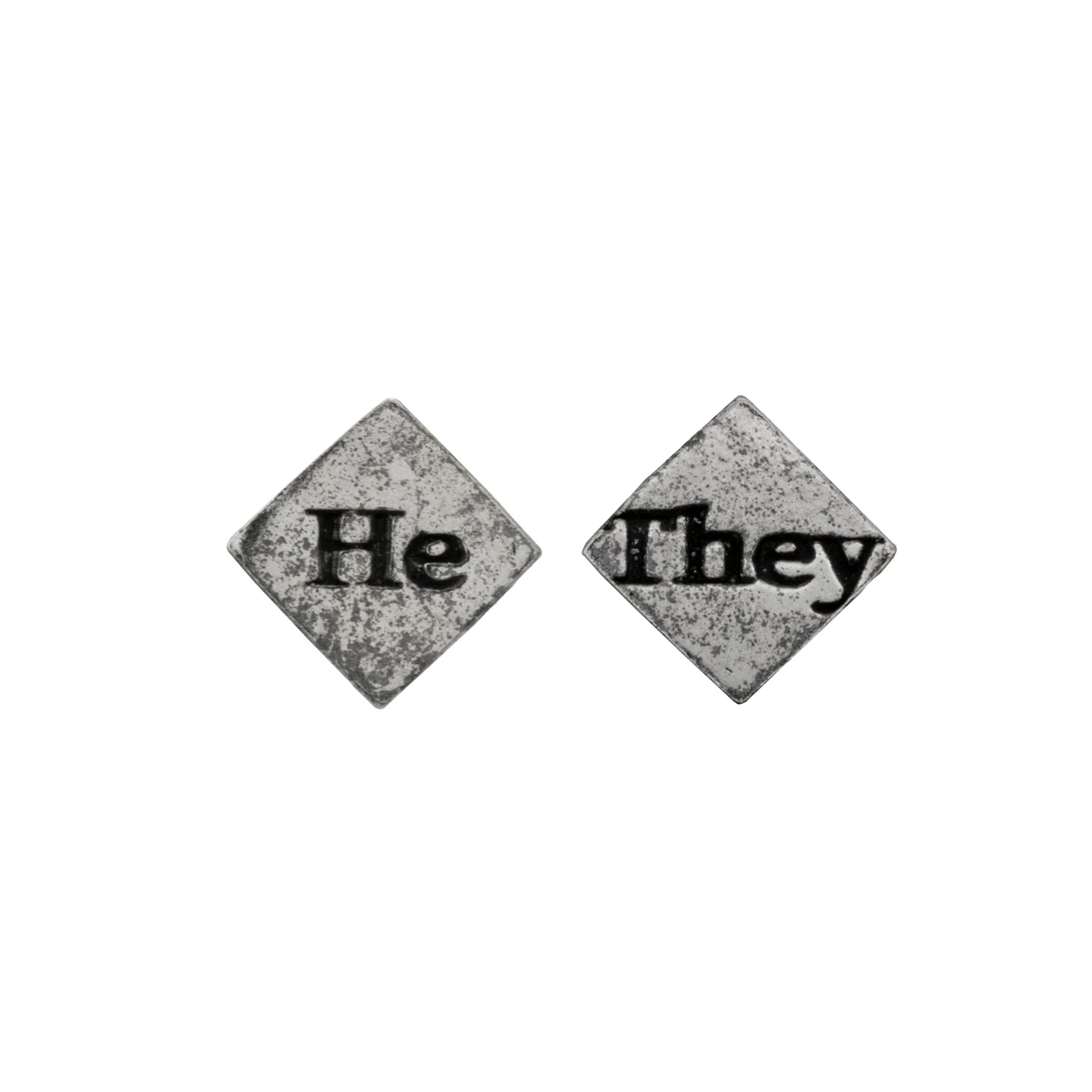 Pronoun Stud Earrings - Image 3