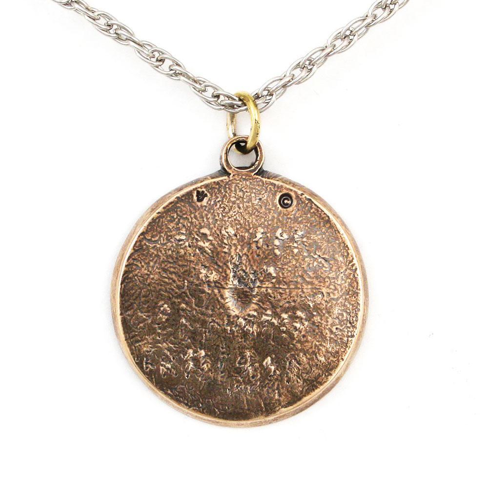 Vegvisir Rune Compass Necklace - Bronze - Image 3