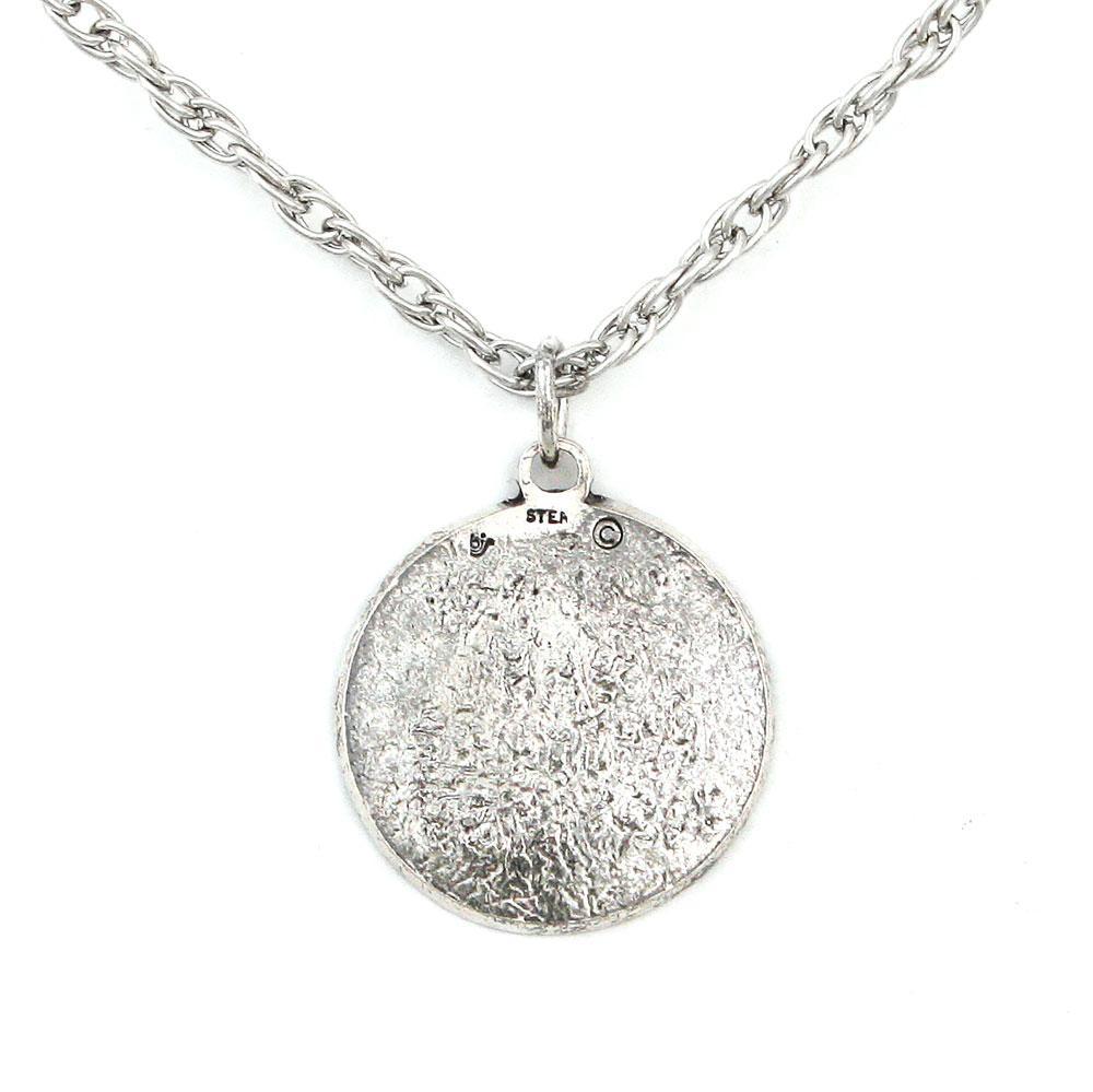 Vegvisir Rune Compass Necklace - Silver - Image 3