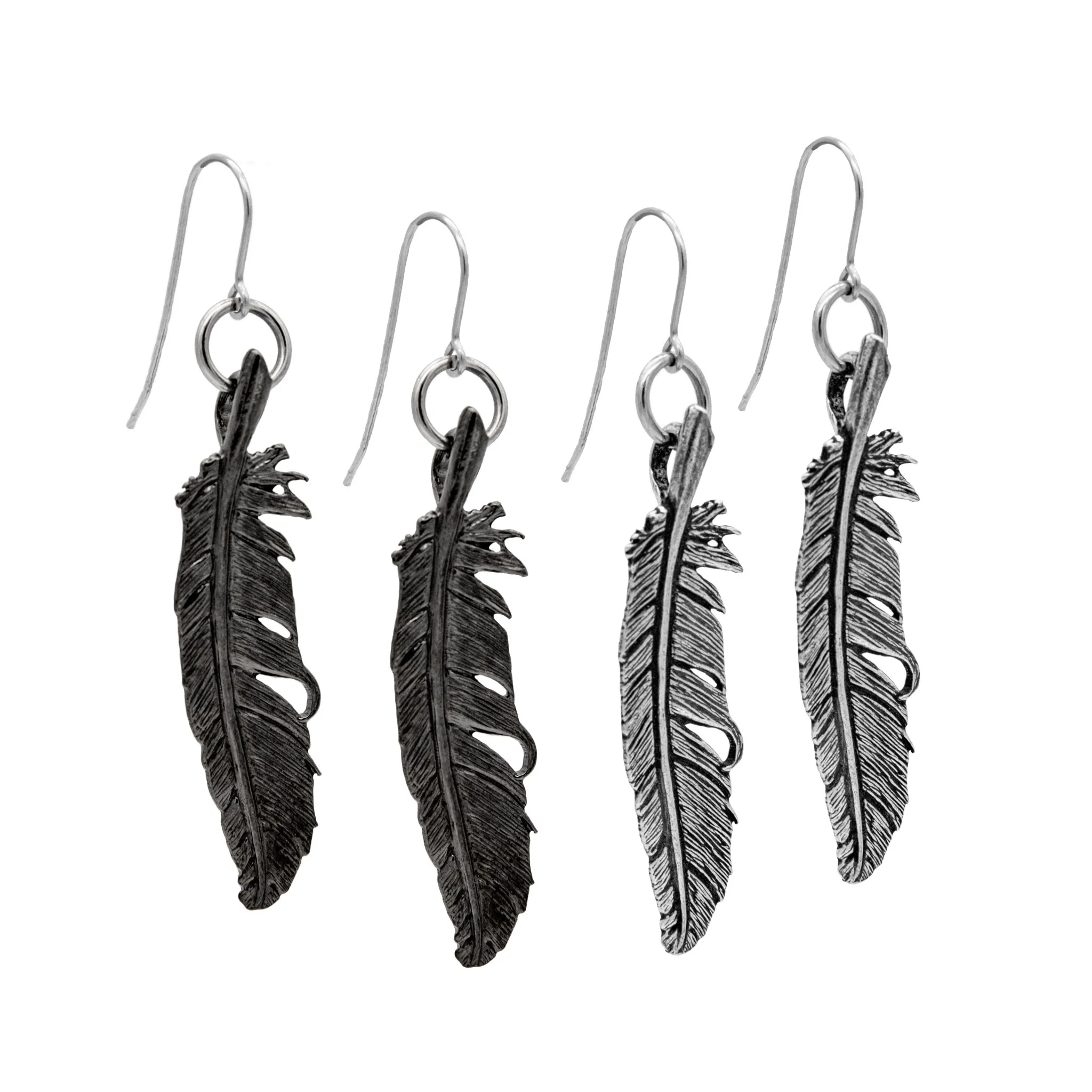 Vulture Feather Earrings